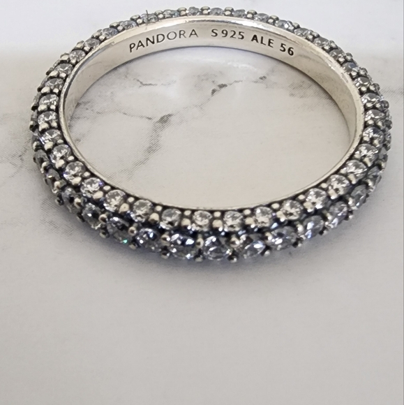 Pandora Timeless Pavé Single-row Ring Size 56 - Picture 4 of 6